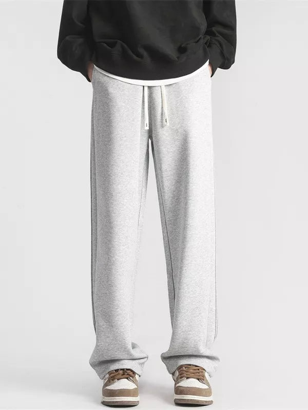 Men's Full Size Casual Loose-Fit Sweatpants with Side Stripes Plus Size