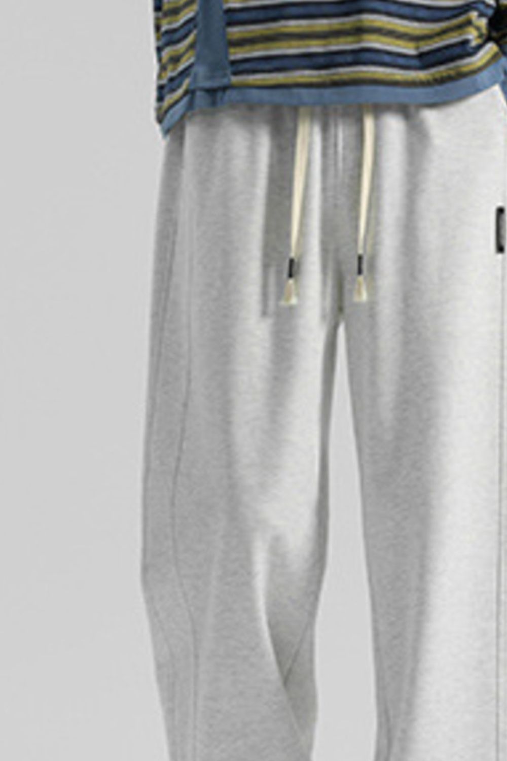 Men's Plus Size Casual Loose Fit Drawstring Sweatpants