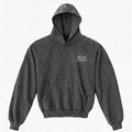 Baruch Hashem Heavy Fleece Hoodie - Vintage Black - Made in Los Angeles