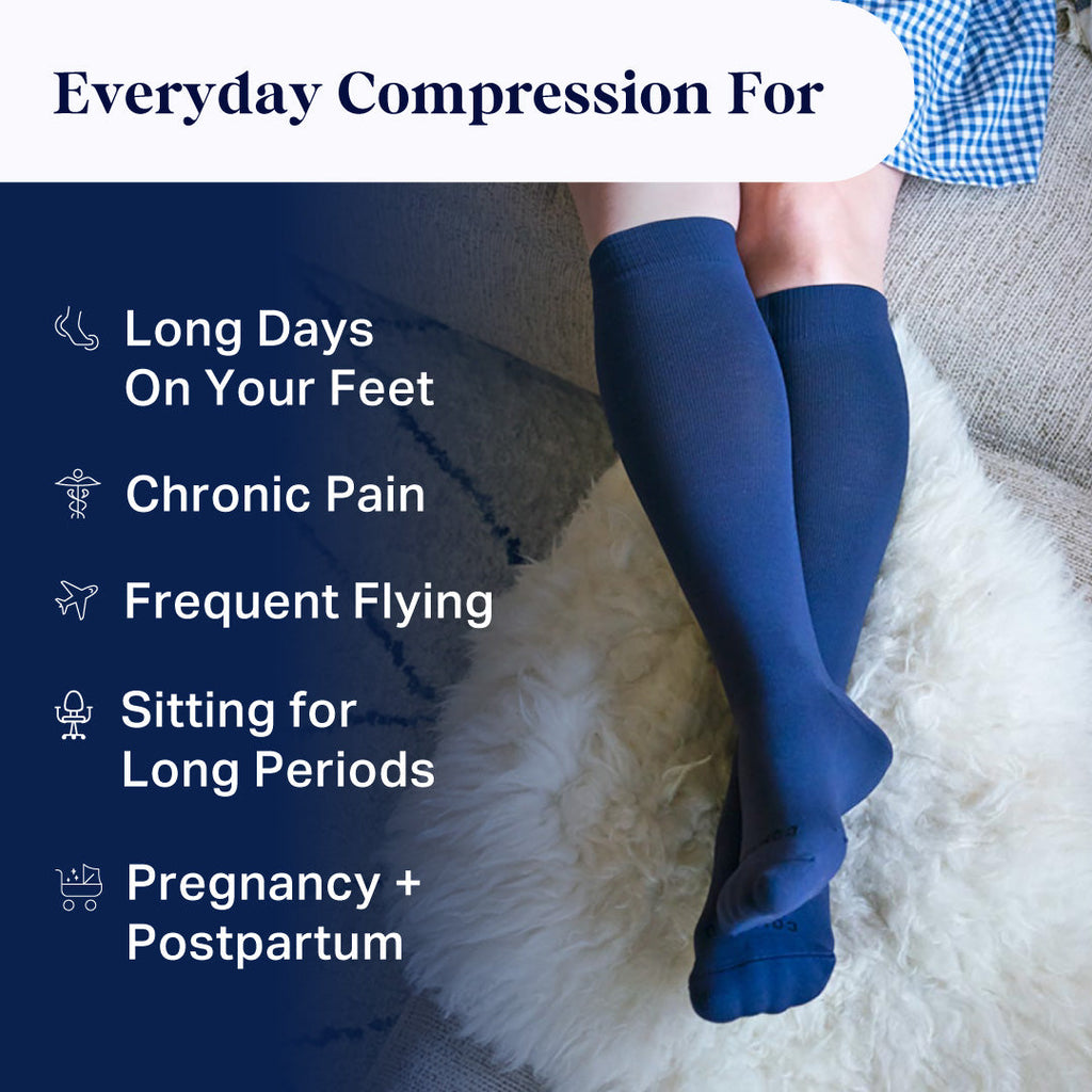 Knee-High Compression Socks - Solid