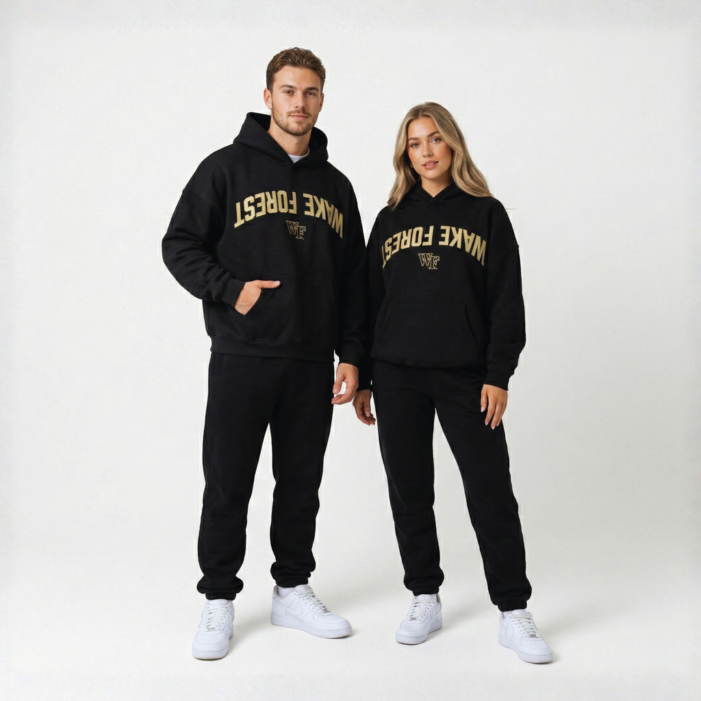 Retro College-Style Varsity Hoodie