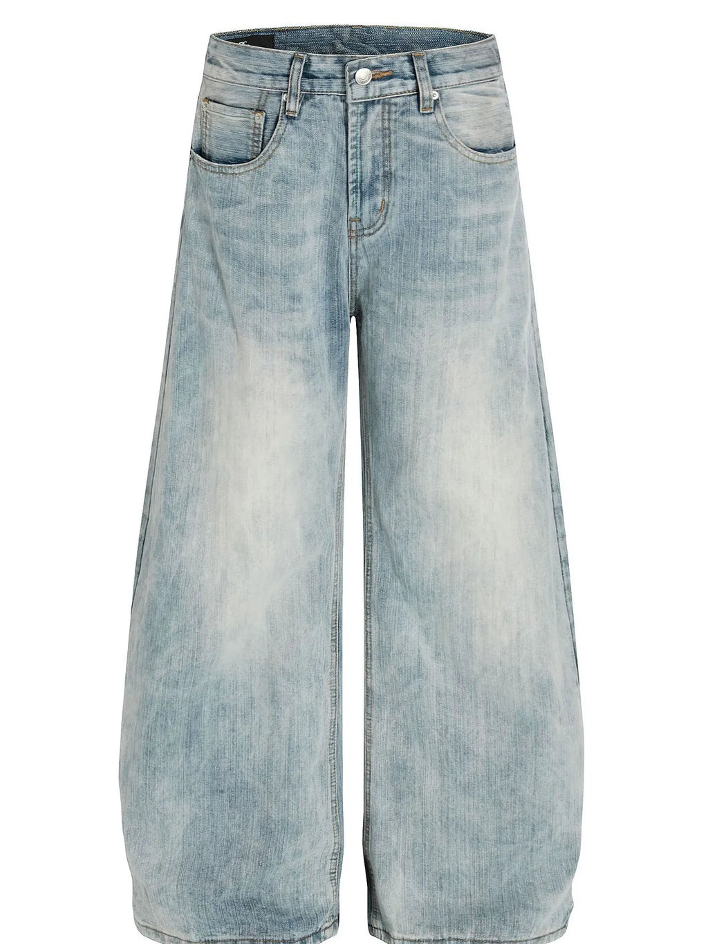 Men's Washed Wide Leg Baggy Jeans