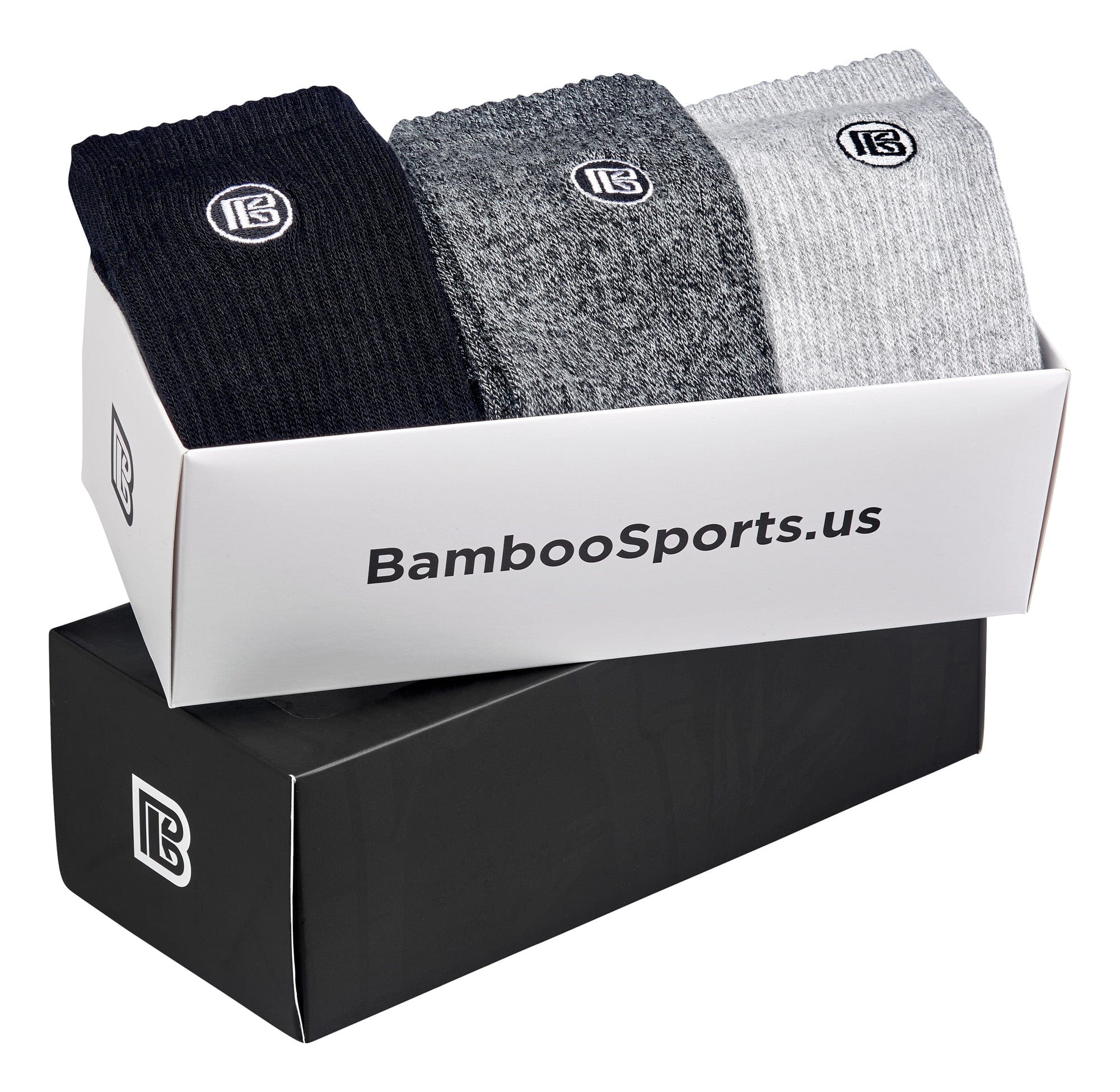 Premium Bamboo Rayon Crew Socks - 3 Pair Gift Box
