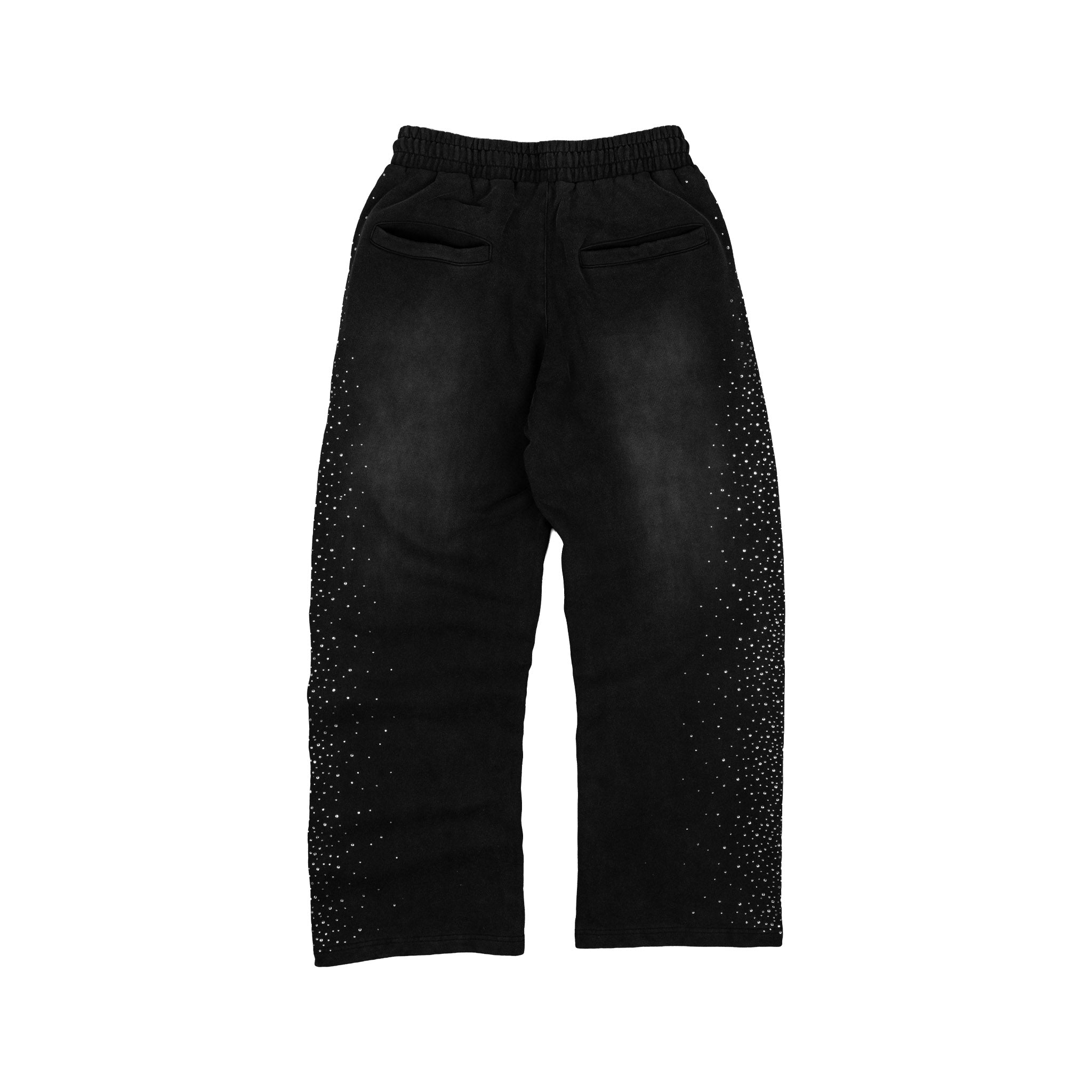 Common Hype Diamanté Sweatpant Washed Black